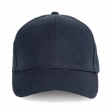 Casquette en coton bio - 6 panneaux KP233 - Navy personnalisable - Vue de face