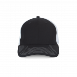 Casquette trucker - 6 panneaux KP238 - Black / White personnalisable - Vue de face