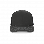 Casquette trucker - 6 panneaux KP238 - Dark Grey / Black personnalisable - Vue de face
