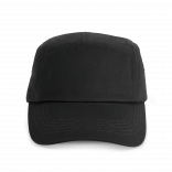 Casquette de jockey - K-up Gold Label KP350 - Black personnalisable - Vue de face
