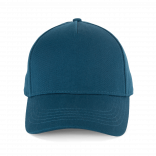 Casquette en coton bio 5 panneaux - K-up Gold Label KP355 - Ink Blue personnalisable - Vue de face