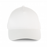 Casquette en coton bio 5 panneaux - K-up Gold Label KP355 - Off White personnalisable - Vue de face