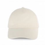 Casquette en toile de coton 5 panneaux - K-up Gold Label KP357 - Ecru personnalisable - Vue de face