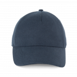 Casquette en toile de coton 5 panneaux - K-up Gold Label KP357 - Navy personnalisable - Vue de face