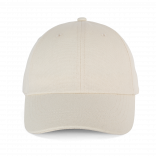 Casquette en toile de coton 6 panneaux - K-up Gold Label KP358 - Ecru personnalisable - Vue de face