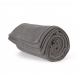 Plaid en polaire KP424 - Steel Grey personnalisable - Vue de face