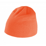 Bonnet tricoté KP513 - Fluorescent Orange personnalisable - Vue de face