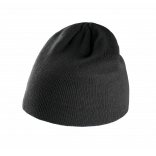 Bonnet tricoté KP513 - Black personnalisable - Vue de face