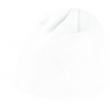 Bonnet tricoté KP513 - White personnalisable - Vue de face