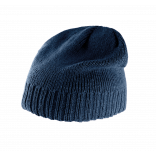 Bonnet bordure côtelée KP516 - Navy personnalisable - Vue de face