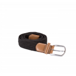 Ceinture tressée élastiquée KP805 - Black personnalisable - Vue de face