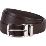 Ceinture classique - 30 mm KP807 - Dark Brown personnalisable - Vue de face