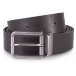 Ceinture en cuir à bord franc - 35 mm KP812 - Black personnalisable - Vue de face