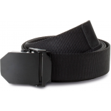 Ceinture à boucle en métal KP813 - Black personnalisable - Vue de face