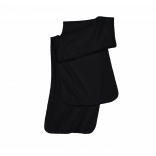 Écharpe recyclée micropolaire KP886 - Black personnalisable - Vue de face