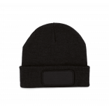 Bonnet recyclé avec patch KP890 - Black personnalisable - Vue de face
