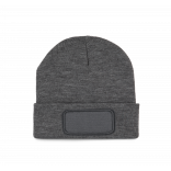 Bonnet recyclé avec patch KP890 - Grey Heather personnalisable - Vue de face
