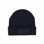 Bonnet recyclé avec patch KP890 - Navy personnalisable - Vue de face