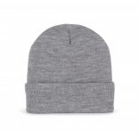 Bonnet recyclé avec doublure Thinsulate™ KP893 - Oxford grey personnalisable - Vue de face