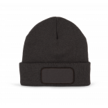 Bonnet avec patch et doublure Thinsulate™ KP894 - Dark Grey personnalisable - Vue de face