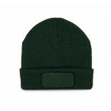 Bonnet avec patch et doublure Thinsulate™ KP894 - Forest Green personnalisable - Vue de face