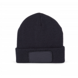 Bonnet avec patch et doublure Thinsulate™ KP894 - Navy personnalisable - Vue de face