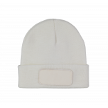 Bonnet avec patch KP895 - White personnalisable - Vue de face