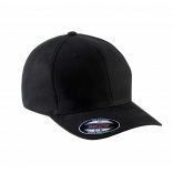 Casquette Flexfit coton brossé - 6 panneaux KP907 - Black personnalisable - Vue de face