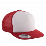 Casquette Trucker classique - 5 panneaux KP911 - Red / White / Red personnalisable - Vue de face