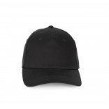 Casquette en coton recyclé - 5 panneaux KP916 - Black personnalisable - Vue de face
