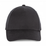 Casquette en coton recyclé 5 panneaux KP921 - Black Night personnalisable - Vue de face
