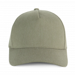 Casquette en coton recyclé 5 panneaux KP921 - Shale Green personnalisable - Vue de face
