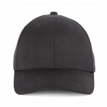 Casquette 6 panneaux en coton recyclé KP922 - Black Night personnalisable - Vue de face