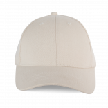 Casquette 6 panneaux en coton recyclé KP922 - Ecume personnalisable - Vue de face