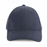 Casquette 6 panneaux en coton recyclé KP922 - Moonlight Navy personnalisable - Vue de face
