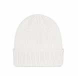 Bonnet côtelé avec revers KP950 - Off White personnalisable - Vue de face