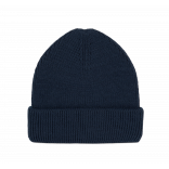 Bonnet côtelé à double revers KP951 - Twilight Blue personnalisable - Vue de face