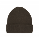 Bonnet côtelé à double revers KP951 - Algae Green personnalisable - Vue de face