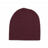 Bonnet à maille fine KP956 - Dark Cherry personnalisable - Vue de face