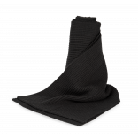 Écharpe à maille côtelée KP957 - Black personnalisable - Vue de face