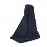 Écharpe à maille côtelée KP957 - Navy personnalisable - Vue de face