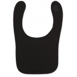 Bavoir LW082 - Black personnalisable - Vue de face