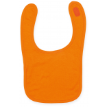 Bavoir LW082 - Orange personnalisable - Vue de face
