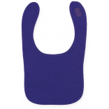 Bavoir LW082 - Purple personnalisable - Vue de face