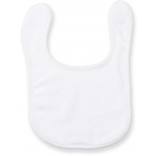 Bavoir éponge LW22T - White personnalisable - Vue de face