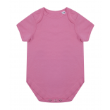 Body manches courtes coton biologique LW655 - Bright pink personnalisable - Vue de face