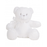 Peluche print me MM060 - White teddy personnalisable - Vue de face