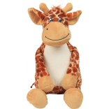 Peluche zippée Girafe MM564 - Brown personnalisable - Vue de face