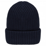 Bonnet écoresponsable unisexe NS014 - Navy Blue personnalisable - Vue de face