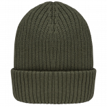 Bonnet écoresponsable unisexe NS014 - Organic Khaki personnalisable - Vue de face